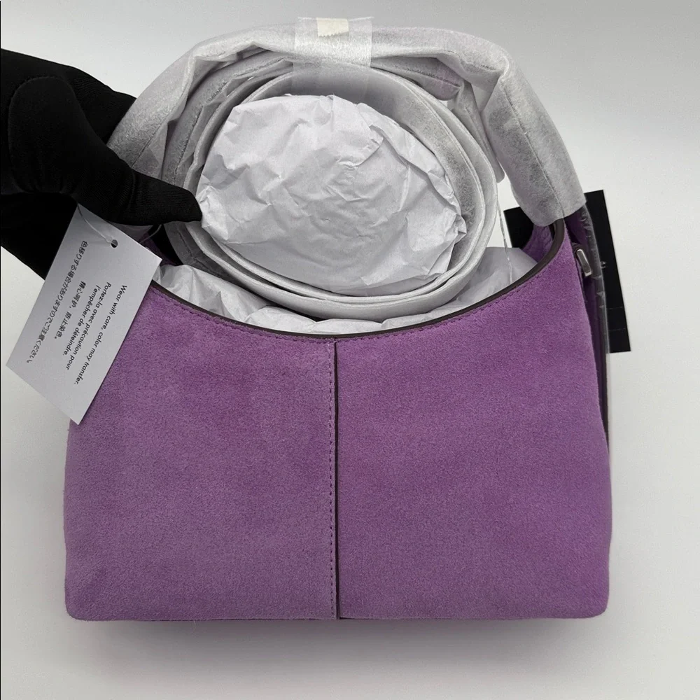 Kate Spade 454 Suede Mini Crossbody Wisteria Purple
